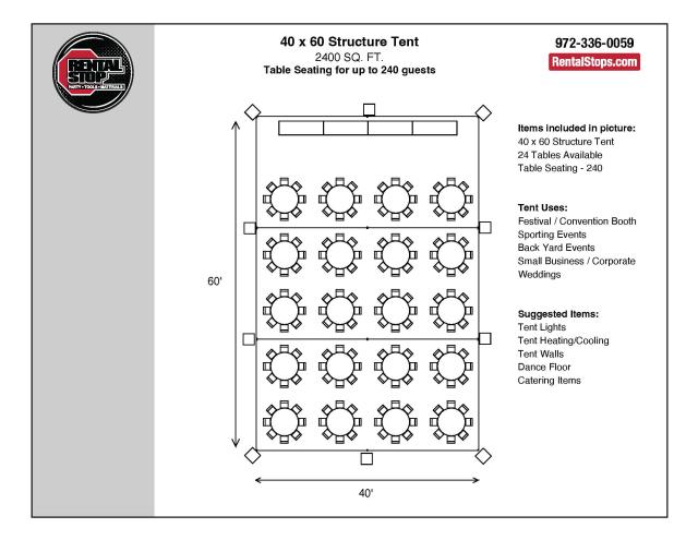 Where to find 40 X 60 Structure Tent in Dallas