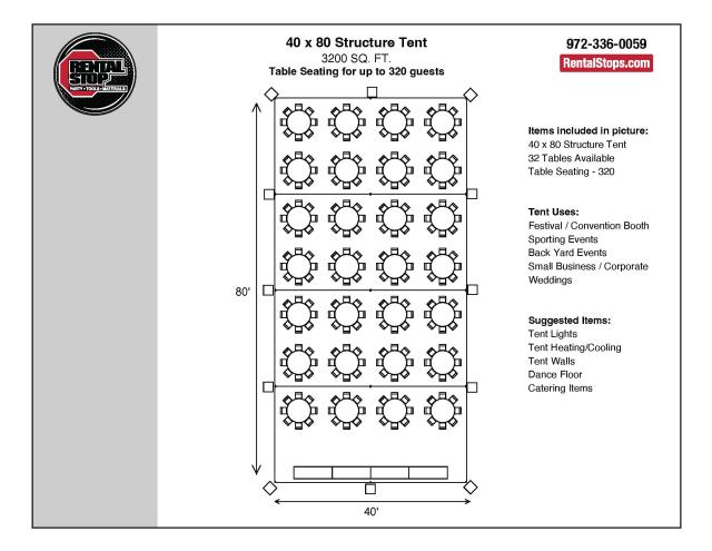 Where to find 40 X 80 Structure Tent in Dallas